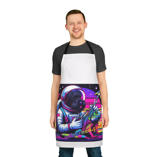 Unbarked Grooming Apron 100% Polyester Canvas - Space Schnauzer